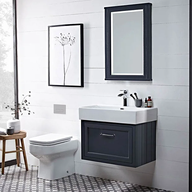 Roper Rhodes Hampton 600mm Illuminated LED Mirror - Mocha 1 Roper Rhodes Hampton 600mm Illuminated LED Mirror - Mocha