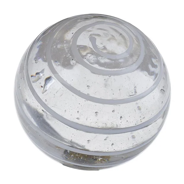 Heritage Bathroom Heritage Glass Spiral Door Knob Clear & White 1 Heritage Bathroom Heritage Glass Spiral Door Knob Clear & White