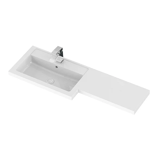 Hudson Reed 1205 X 360/260mm L-Shaped Full Depth Basin 2 Hudson Reed 1205 X 360/260mm L-Shaped Full Depth Basin - Image 2