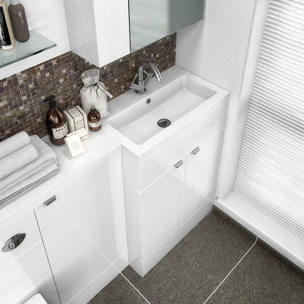 Hudson Reed 1205 X 360/260mm L-Shaped Full Depth Basin 1 Hudson Reed 1205 X 360/260mm L-Shaped Full Depth Basin