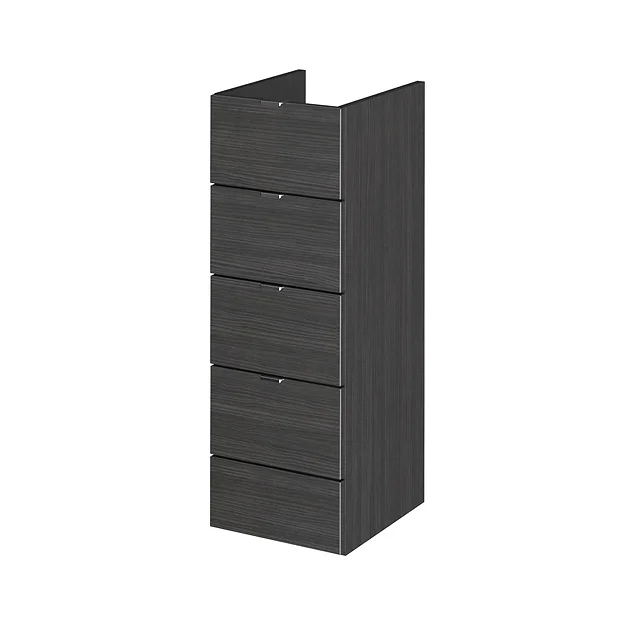 Hudson Reed 300x355mm Black Full Depth 4 Drawer Unit 2 Hudson Reed 300x355mm Black Full Depth 4 Drawer Unit - Image 2