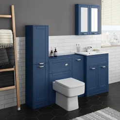 Keswick Blue 300mm Traditional Single Door Storage Unit -Default Template 3 kesblu1d d1