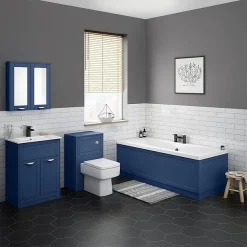 Keswick Blue 600mm Traditional Wall Hung 2 Door Mirror Cabinet -Default Template 3 kesblu2dm d1