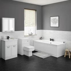 Keswick White 600mm Traditional Wall Hung 2 Door Mirror Cabinet 6 Keswick White 600mm Traditional Wall Hung 2 Door Mirror Cabinet -Default Template 3 keswht2dm detail1