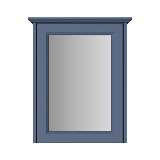 Heritage Bathroom Heritage Caversham Single Door Mirror Wall Cabinet - Maritime Blue 1 Heritage Bathroom Heritage Caversham Single Door Mirror Wall Cabinet - Maritime Blue