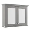Old London 1050mm Mirror Cabinet - Storm Grey