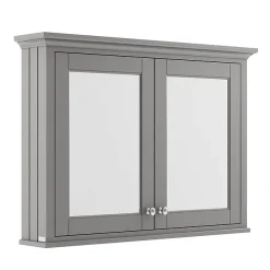Old London 1050mm Mirror Cabinet - Storm Grey