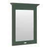 Old London 600mm Flat Mirror - Hunter Green