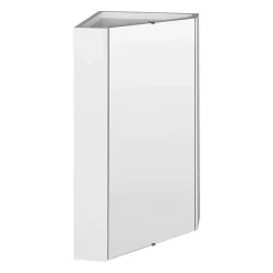 Hudson Reed - Design Gloss White Corner Mirror Cabinet With One Shelf -Default Template 3 lq059 nd1