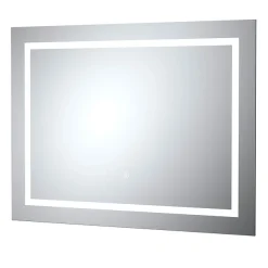 Hudson Reed Prisma 800 X 600mm LED Touch Sensor Mirror With Demister Pad