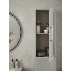 Heritage Bathroom Heritage Lynton 350mm Freestanding Tall Cabinet - Classic Green