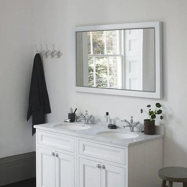 Urlington Bathroom Burlington Framed 120 Mirror With LED Illumination - Sand 1 Urlington Bathroom Burlington Framed 120 Mirror With LED Illumination - Sand