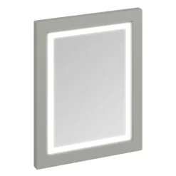 Urlington Bathroom Burlington Framed 60 Mirror With LED Illumination - Dark Olive