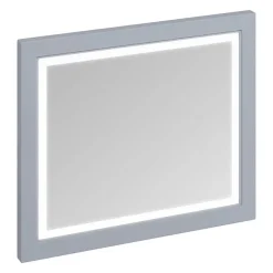 Urlington Bathroom Burlington Framed 90 Mirror With LED Illumination - Classic Grey