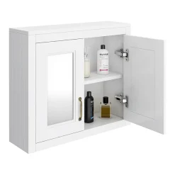 Chatsworth 690mm White 2-Door Mirror Cabinet -Default Template 3 mcabwht detail1
