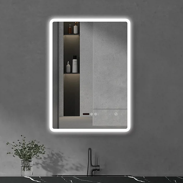 Toreno 700 X 500mm Portrait LED Illuminated Bluetooth Mirror Incl. Touch Sensor 2 Toreno 700 X 500mm Portrait LED Illuminated Bluetooth Mirror Incl. Touch Sensor - Image 2