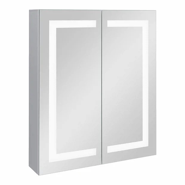 Toreno 600x700mm LED Illuminated 2-Door Mirror Cabinet Incl. Motion Sensor 4 Toreno 600x700mm LED Illuminated 2-Door Mirror Cabinet Incl. Motion Sensor - Image 4