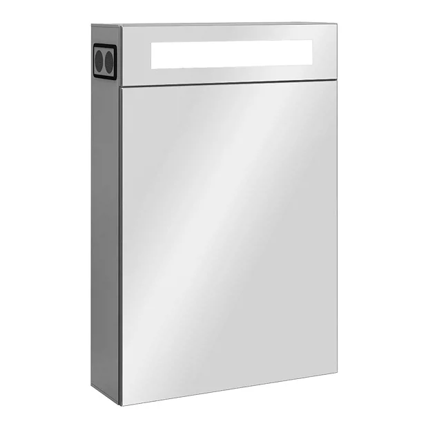 Toreno 400x600mm LED Illuminated Mirror Cabinet Inc. Bluetooth, Infrared Sensor & Shaving Port 2 Toreno 400x600mm LED Illuminated Mirror Cabinet Inc. Bluetooth, Infrared Sensor & Shaving Port - Image 2