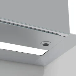 Toreno 700x650mm LED Illuminated 2-Door Bluetooth Mirror Cabinet With Motion Sensor, Shaving Socket & Anti-Fog