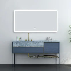 Toreno 1200 X 600mm Bluetooth LED Illuminated Mirror Inc. Anti-Fog, Shaver Socket & Touch Sensor -Default Template 3 mir024 d3