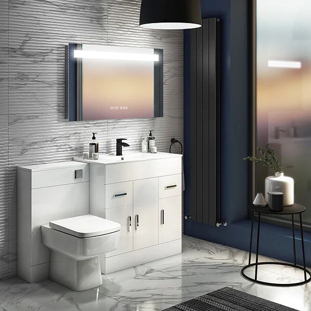 Toreno 800x600mm LED Illuminated Mirror Incl. Anti-Fog, Digital Clock & Touch Sensor 1 Toreno 800x600mm LED Illuminated Mirror Incl. Anti-Fog, Digital Clock & Touch Sensor