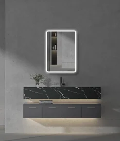 Toreno 500 X 700mm LED Illuminated 2-Door Mirror Cabinet With Motion Sensor, Shaving Socket & Anti-Fog -Default Template 3 mir400 d4