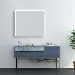 Toreno 700 X 800mm LED Illuminated 2-Door Mirror Cabinet With Motion Sensor, Shaving Socket & Anti-Fog 10 Toreno 700 X 800mm LED Illuminated 2-Door Mirror Cabinet With Motion Sensor, Shaving Socket & Anti-Fog -Default Template 3 mir402 d3