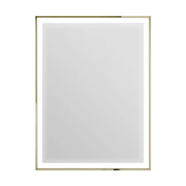 Heritage Bathroom Heritage Kingston Vintage Gold 600 X 800mm Illuminated Rectangle Mirror With Demister Pad 2 Heritage Bathroom Heritage Kingston Vintage Gold 600 X 800mm Illuminated Rectangle Mirror With Demister Pad - Image 2