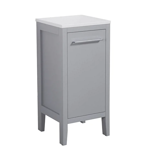 Victorian Plumbing Montrose Dove Grey Laundry Unit With Chrome Handle 2 Victorian Plumbing Montrose Dove Grey Laundry Unit With Chrome Handle - Image 2