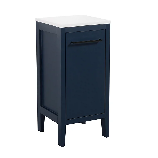 Victorian Plumbing Montrose Indigo Blue Laundry Unit With Matt Black Handle 2 Victorian Plumbing Montrose Indigo Blue Laundry Unit With Matt Black Handle - Image 2