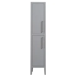 Victorian Plumbing Montrose Dove Grey Tall Storage Unit With Chrome Handles -Default Template 3 mtumgcp d1