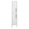 Victorian Plumbing Montrose White Tall Storage Unit With Matt Black Handles
