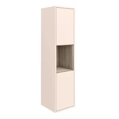 Victorian Plumbing Haywood 1400mm Matt Pink / Driftwood Wall Hung Tall Unit