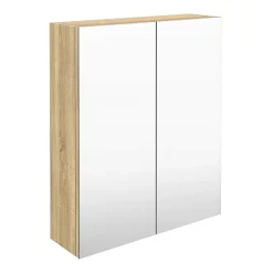 Hudson Reed 600mm Natural Oak 50/50 Mirror Unit
