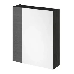 Alternative view of Hudson Reed 600mm Black 75/25 Mirror Unit