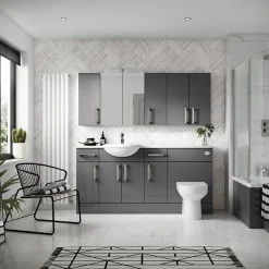 Hudson Reed 500x355mm Gloss Grey Full Depth Drawer Line Unit