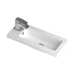 Hudson Reed 600 X 255mm Compact Polymarble Basin 1TH
