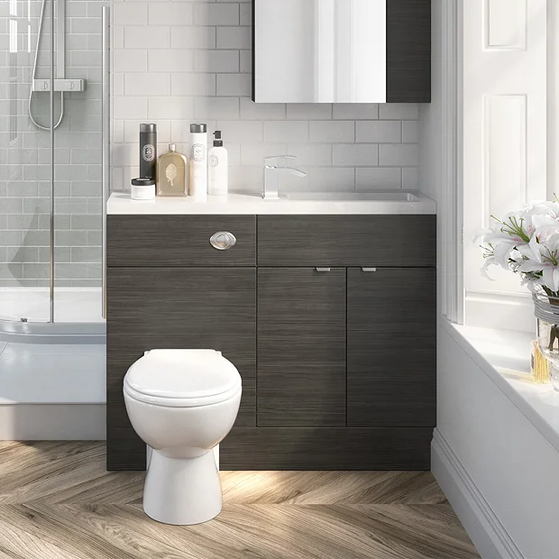 Hudson Reed 1100 X 255mm Slimline Polymarble Basin 1TH 1 Hudson Reed 1100 X 255mm Slimline Polymarble Basin 1TH