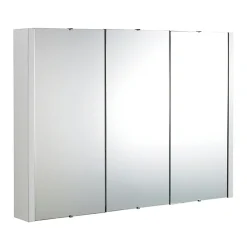Nuie Minimalist 3-Door Bathroom Mirror Cabinet (Width 900mm)