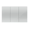 Hudson Reed 1350mm White Gloss 3 Door Mirror Cabinet