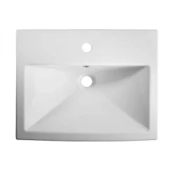 Tavistock Courier 600mm Semi-Countertop Unit & Basin - Gloss White -Default Template 3 scsb700s