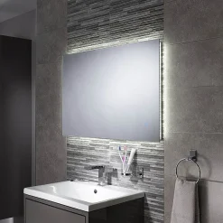 Sensio Furniture Lighting Solution Sensio Eden 600 X 900mm Backlit LED Mirror With Demister Pad