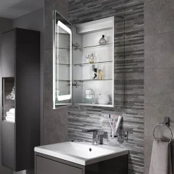 Sensio Furniture Lighting Solution Sensio Belle Dual-Lit LED Mirror Cabinet With Demister Pad & Shaving Socket -Default Template 3 se30796c0 d2