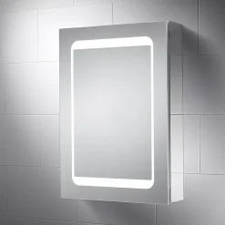 Alternative view of Sensio Furniture Lighting Solution Sensio Belle Dual-Lit LED Mirror Cabinet With Demister Pad & Shaving Socket