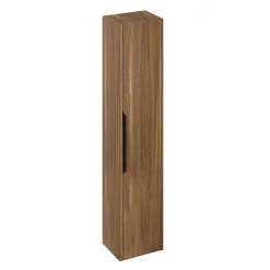 Alternative view of Itton Bathroom Britton Shoreditch Wall-Hung Tall Cabinet With Black Handle - Caramel