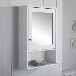 Victorian Plumbing Tongue And Groove Bathroom Mirror Cabinet - White -Default Template 3 tg103md2