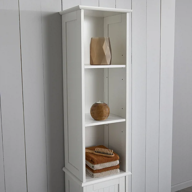 Victorian Plumbing Tongue And Groove Tall Storage Unit - White 4 Victorian Plumbing Tongue And Groove Tall Storage Unit - White - Image 4