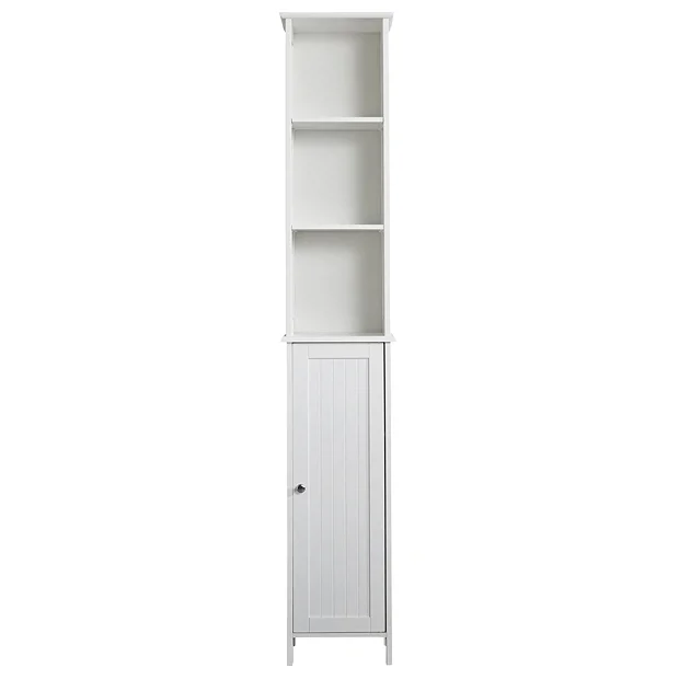 Victorian Plumbing Tongue And Groove Tall Storage Unit - White 1 Victorian Plumbing Tongue And Groove Tall Storage Unit - White