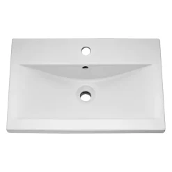 Venice Fluted 500mm Blue Vanity Unit - Floor Standing 2 Door Unit With Chrome Handles -Default Template 3 vafs500whi d2