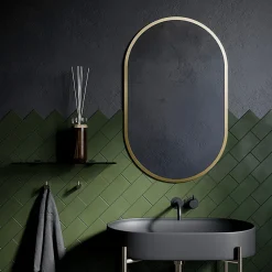 Arezzo Brushed Brass 500 X 800mm Capsule Mirror -Default Template 3 ven5080bb d1